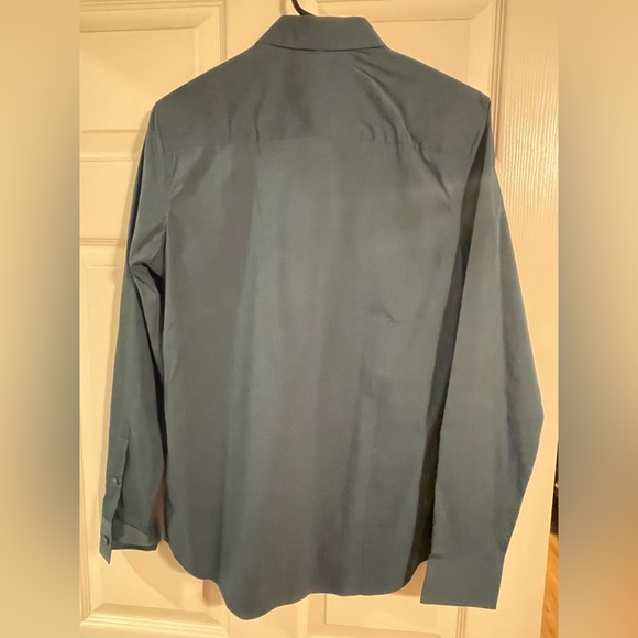 Calvin Klein Dark Teal Men’s Buttonup Dress Shirt, XS - Picture 2 of 2